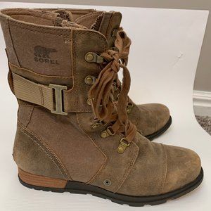 Sorel Emelie Conquest - Tan leather size 8.5 womens